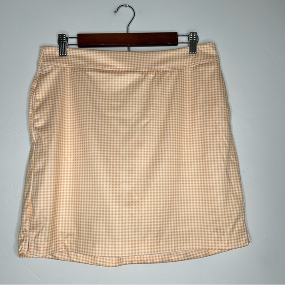 NWT Greg Norman Gingham Checkered Skort Golf Pickleball Skort Size Medium - Picture 1 of 12